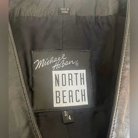 Michael hoban north beach leather vest size 3/4 - Picture 2 of 6